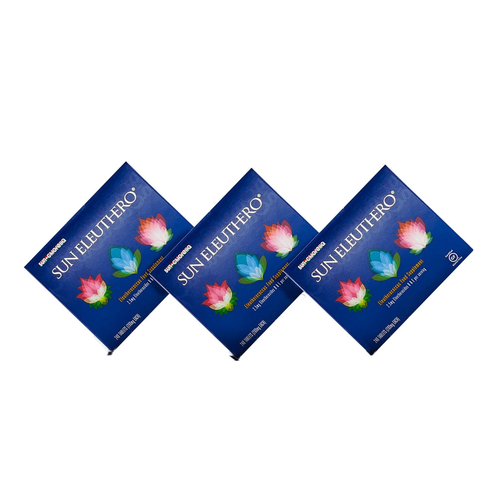 Sun Eleuthero Tablets - 3 Pack Bundle (10% Saving)